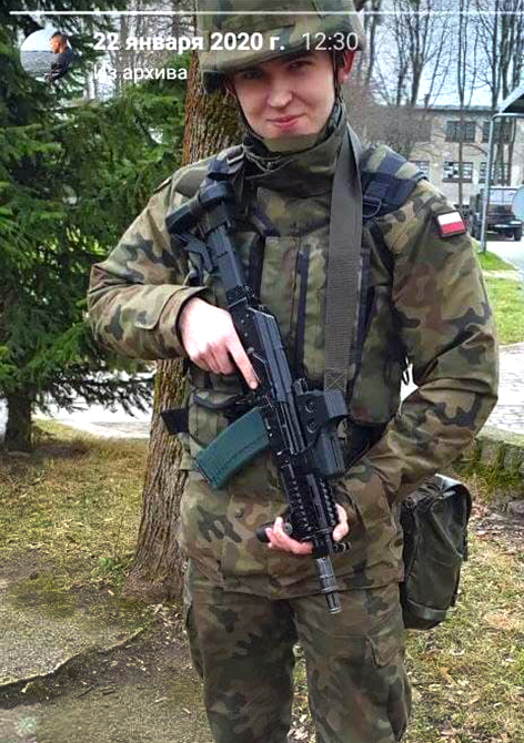 На фото: польский военнослужащий Чечко Эмиль