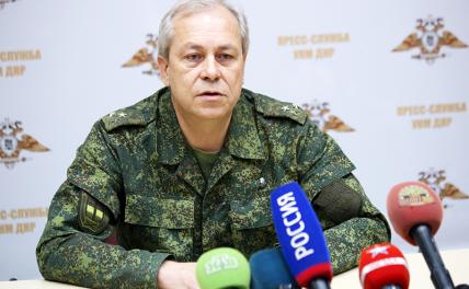 На фото: официальный представитель Управления народной милиции ДНР Эдуард Басурин.