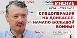 Игорь Стрелков: Идёт серьёзная войсковая операция