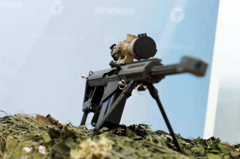 На фото: тяжелая снайперская винтовка Barrett M82 от американской компании Barrett Firearms Manufacturing