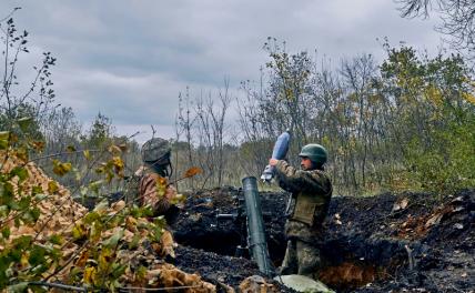 На фото: украинские военнослужащие