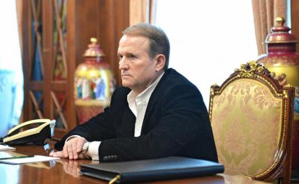 На фото: бывший лидер запрещенной на Украине партии «Оппозиционная платформа — За жизнь» Виктор Медведчук