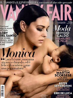На фото: Моника Беллуччи на обложке журнала «Vanity Fair»