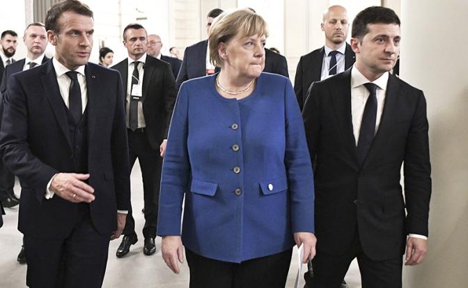 Политолог: Макрон и Меркель не могут повлиять на Зеленского