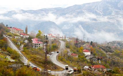 На фото: вид на жилой квартал города Лачин (Бердзор). Город стал частью территории Азербайджана с 1 декабря 2020 года согласно совместному соглашению о полном прекращении боевых действий в Нагорном Карабахе от 9 ноября 2020 года.
