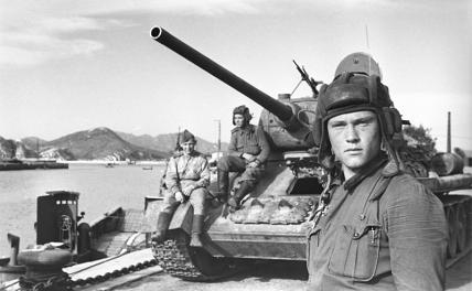 На фото: во время Советско-японской войны, Япония, август 1945