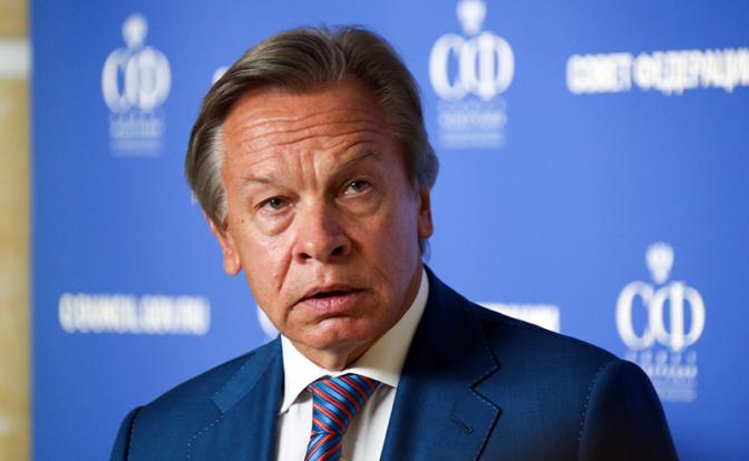 На фото: председатель Комиссии Совета Федерации по информационной политике Алексей Пушков