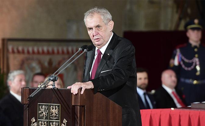 На фото: президент Чехии Милош Земан