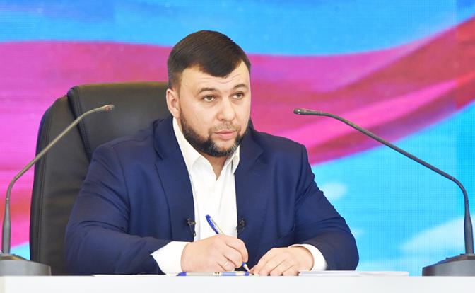 На фото: глава ДНР Денис Пушилин