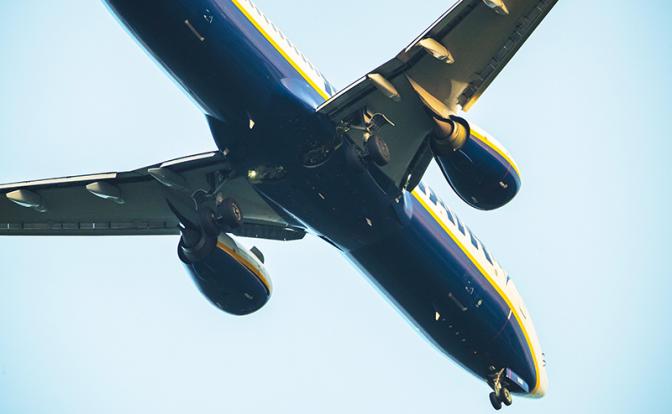 На фото: самолет авиакомпании Ryanair, совершивший экстренную посадку в Минске