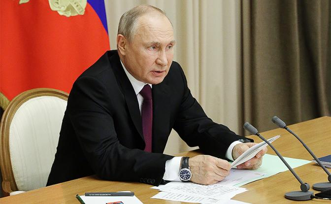 На фото: президент России Владимир Путин