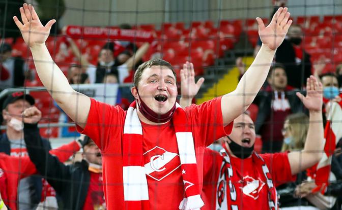 На фото: болельщики "Спартака"