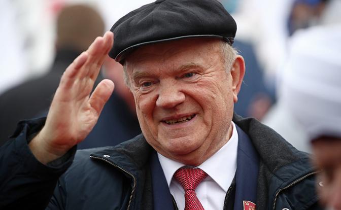 На фото: глава КПРФ Геннадий Зюганов