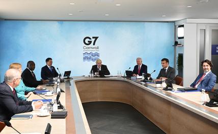 На фото: саммит G7 в Корнуолле