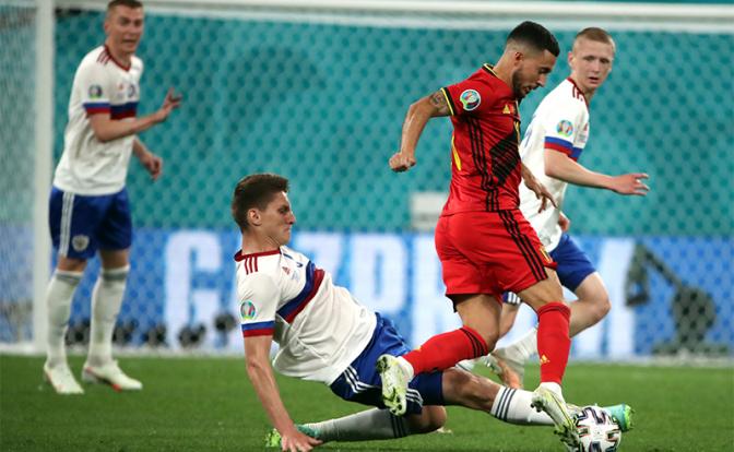 На фото: матч чемпионата Европы по футболу Евро-2020: Бельгия – Россия - 3:0