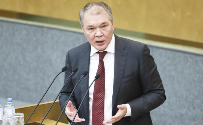 На фото: председатель комитета Госдумы по делам СНГ, евразийской интеграции и связям с соотечественниками Леонид Калашников