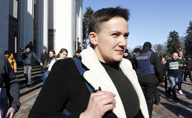На фото: бывший депутат Верховной Рады Герой Украины Надежда Савченко