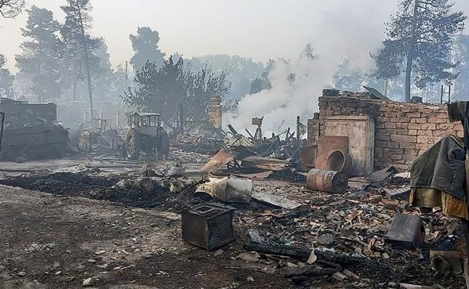 На фото: последствия пожаров в Челябинской области