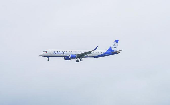 На фото: самолет авиакомпании "Белавиа"