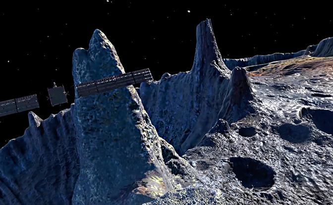 На фото: учёные из NASA исследуют астероид 16 Psyche стоимостью в $10 тыс. квадриллионов.