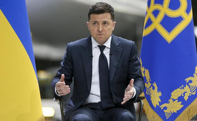 На фото: президент Украины Владимир Зеленский