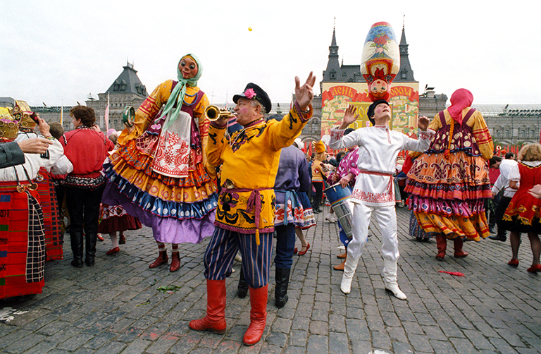 На фото: торжественное открытие праздника, посвященного 840-летию со дня основания Москвы. 1987 год