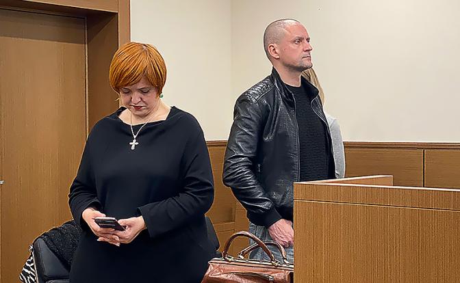 На фото: Сергей Удальцов во время заседания суда