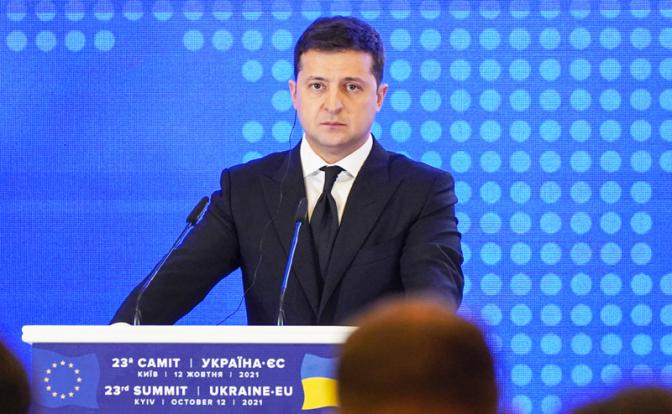 На фото: президент Украины Владимир Зеленский