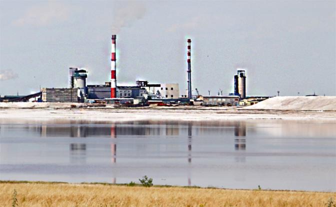 На фото: мирабилит - соль озера Кучукского в Алтайском крае.