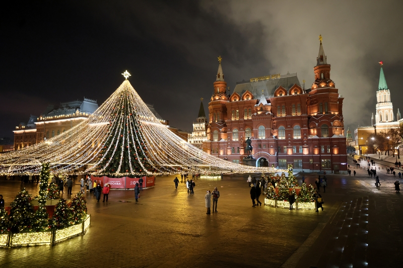 Москва в новый год фото