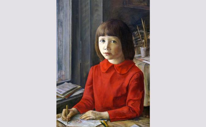 На фото: работа художницы Ларисы Кирилловой «Катя», 1976 год.