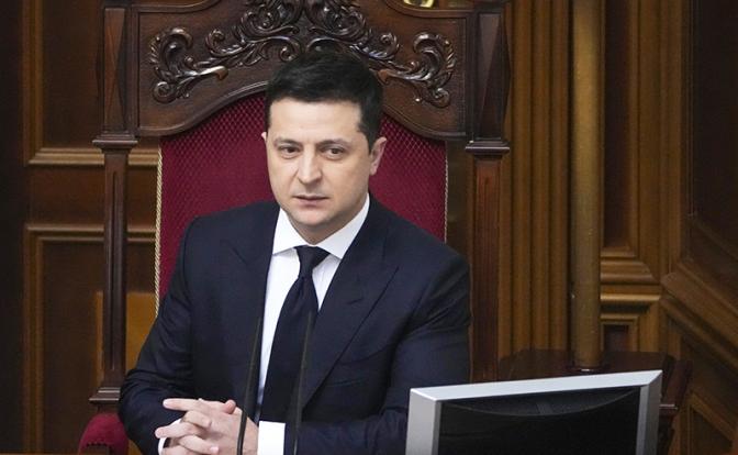 На фото: президент Украины Владимир Зеленский