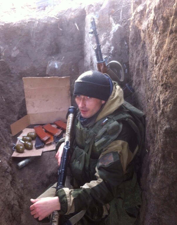 На фото: Василий Титов, бывший боец бригады "Оплот", приехал на Донбасс в третий раз