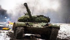 Танковые дуэли: Русские Т-72 против бандеровских Т-64