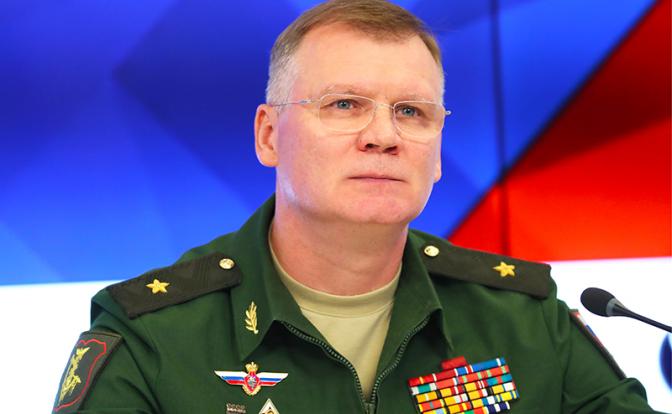 На фото: официальный представитель Минобороны РФ Игорь Конашенков.