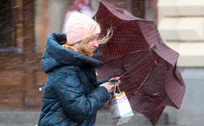 На Москву обрушилась непогода