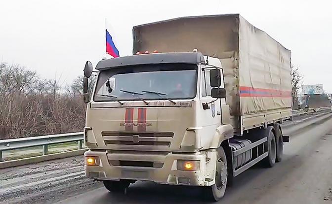 Украинцы обстреляли гуманитарную колонну под Белгородом