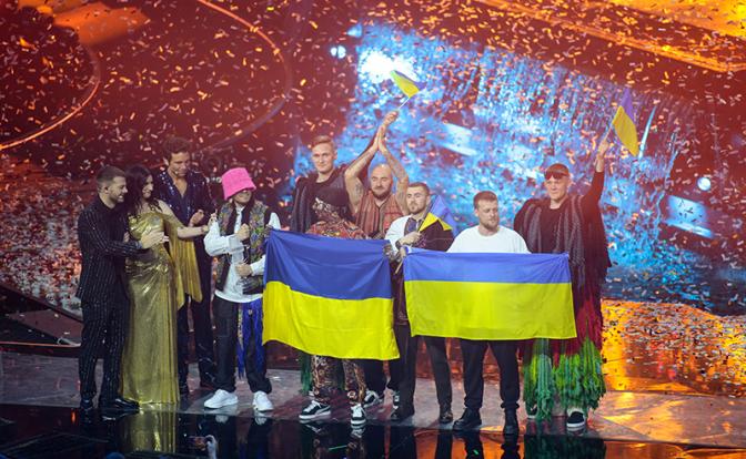 На фото: финал международного конкурса песни "Евровидение-2022" в Турине