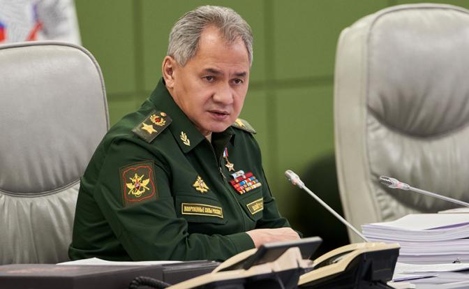 На фото: глава Минобороны РФ Сергей Шойгу.
