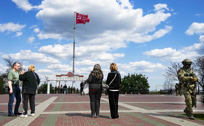 На фото: Мелитополь, Запорожская область.
