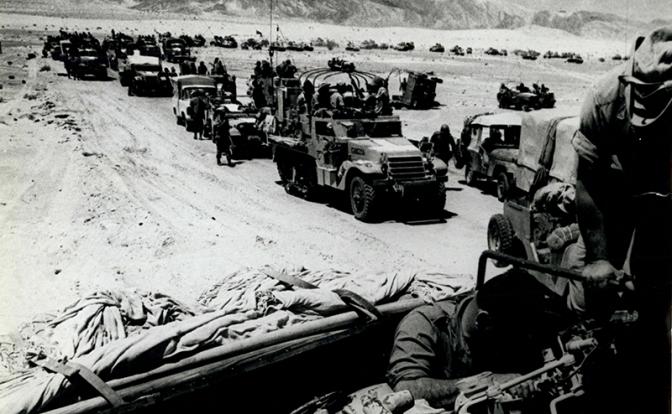 На фото: шестидневная война,1967 год.