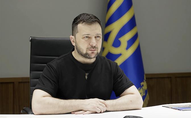 На фото: президент Украины Владимир Зеленский