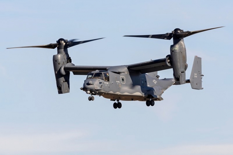 На фото: американский конвертоплан Bell Boeing V-22 Osprey