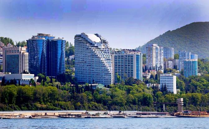 На фото: вид на микрорайон «Приморье» в Сочи