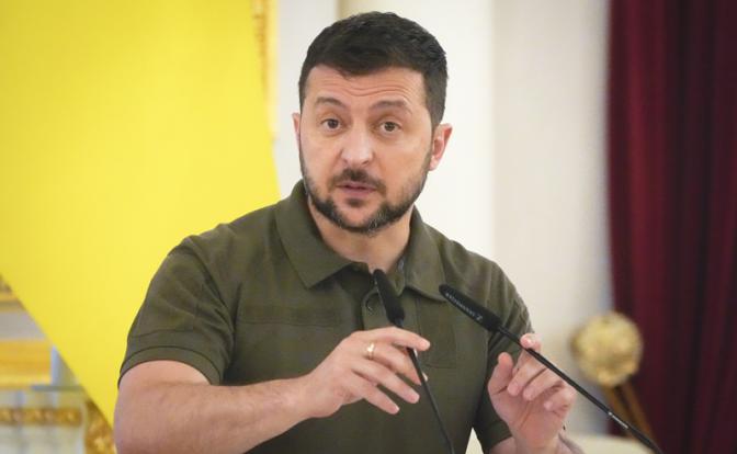 На фото: президент Украины Владимир Зеленский