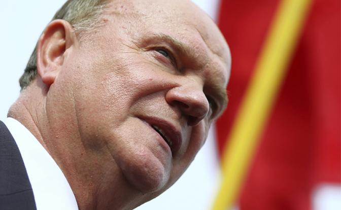 На фото: лидер КПРФ Геннадий Зюганов