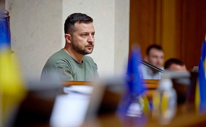 На фото: президент Украины Владимир Зеленский