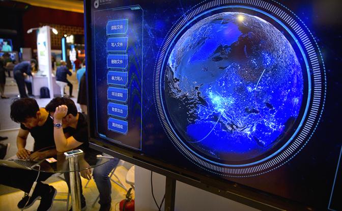 На фото: на одной из конференций по кибербезопасности в Пекине, Китай