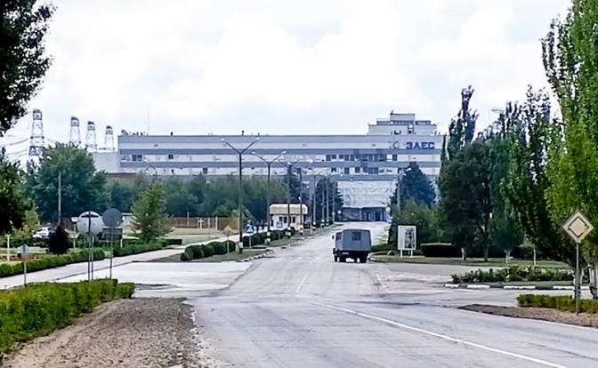 На фото: вид на Запорожскую атомную электростанцию (АЭС).