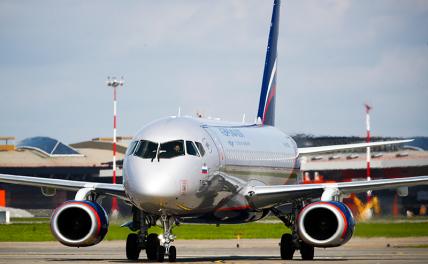 На фото: самолет авиакомпании "Аэрофлот" Sukhoi Superjet 100